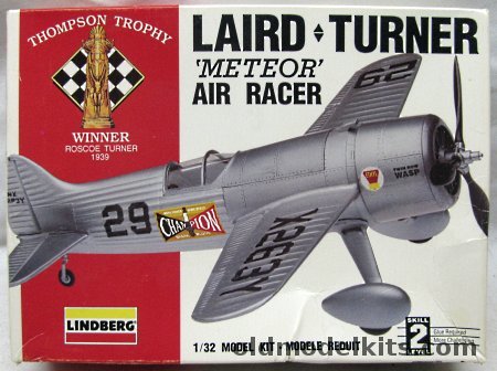 Lindberg 1/32 Laird Turner 'Meteor' Thompson Trophy Air Racer-Roscoe Turner, 70562 plastic model kit